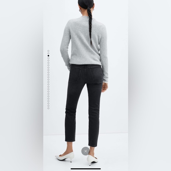 Mango Slim Cropped Jeans NWT - Picture 4 of 4